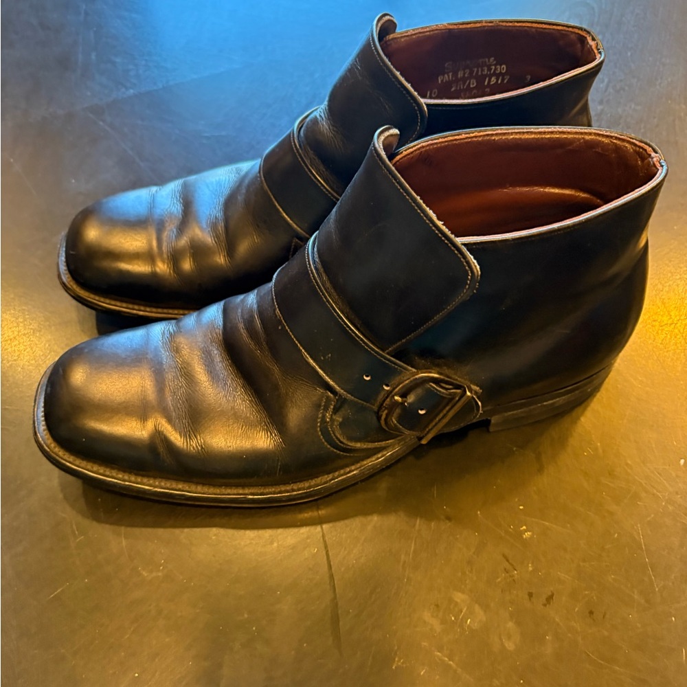 Men's Black Leather Ankle Boots